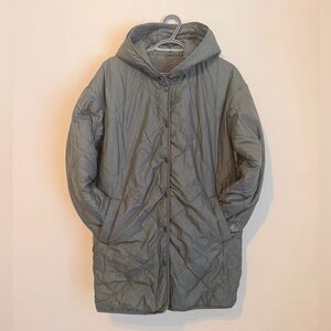Tentree Olive Green Reversible Puffer Coat